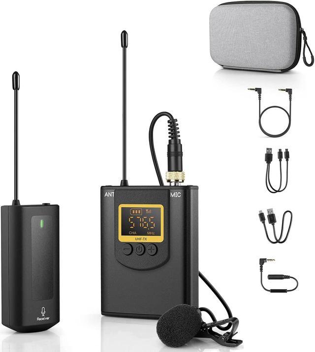 UHF Wireless Lavalier Microphone Headset Lapel Mic Bodypack