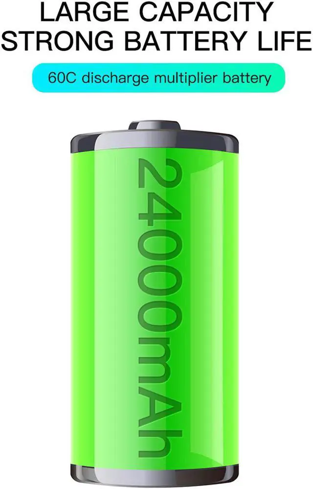 Alt view image 5 of 7 - Car Jump Starter 1500A Peak 24000mAh 12V Super Safe Jump Starter(for up to 6.0L Gasoline/5.0L Diesel Engines), with 10W Wireless Charger Power Bank, with Smart Jumper Cable, USB Quick Charge 3.0