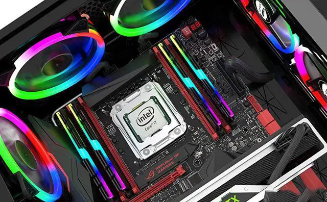 Alt view image 6 of 7 - Computer Case Fan 120mm LED Silent Fan for Computer Cases, CPU Coolers, and Radiators Ultra Quiet,1Pack Colorful Case Fan