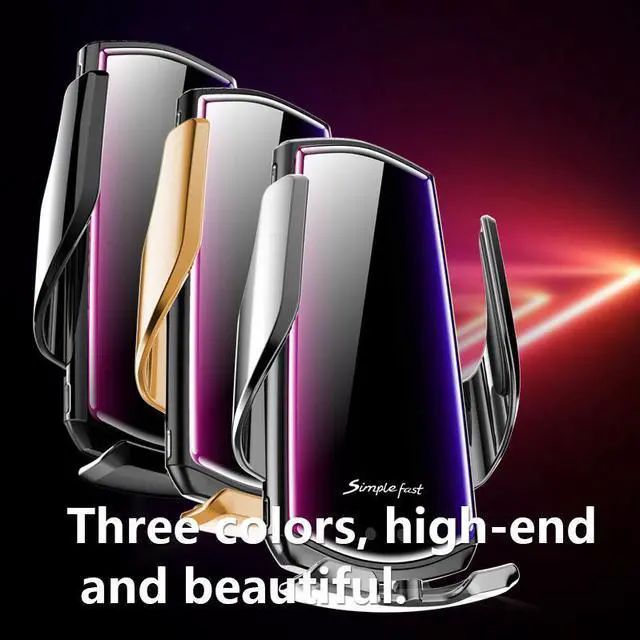 Alt view image 7 of 7 - Wireless Car Charger,10W Qi Safety Charging Auto-Clamping Car Phone Holder Mount Air Vent Phone Holder Compatible with iPhone 12/12Pro/SE/11/11Pro/XSMax/XS/XR/X/8,Samsung S10/S9/S8/Note10/Note9