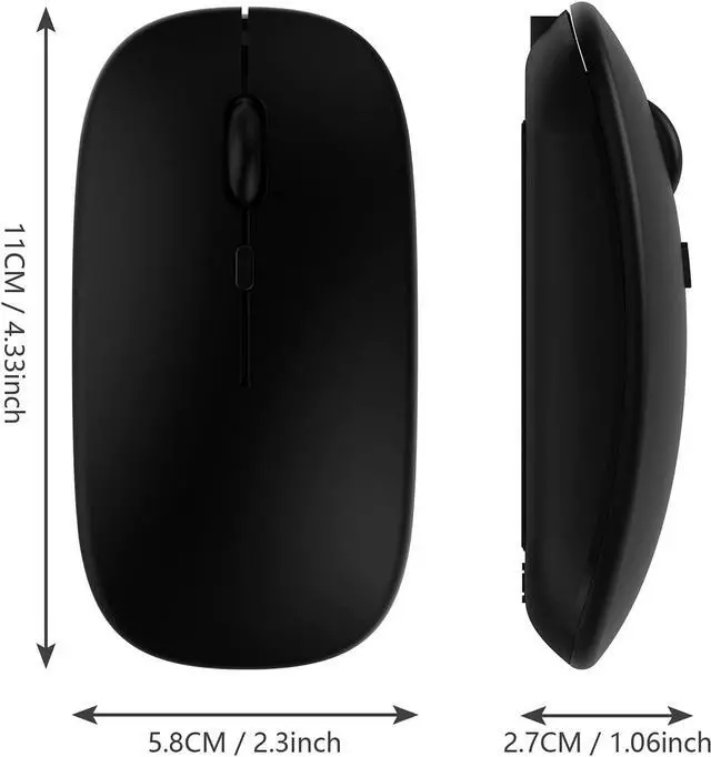 Alt view image 7 of 7 - Bluetooth Mouse,Rechargeable Wireless Mouse for MacBook Pro/MacBook Air,Bluetooth Wireless Mouse for Laptop/PC/Mac/iPad pro/Computer