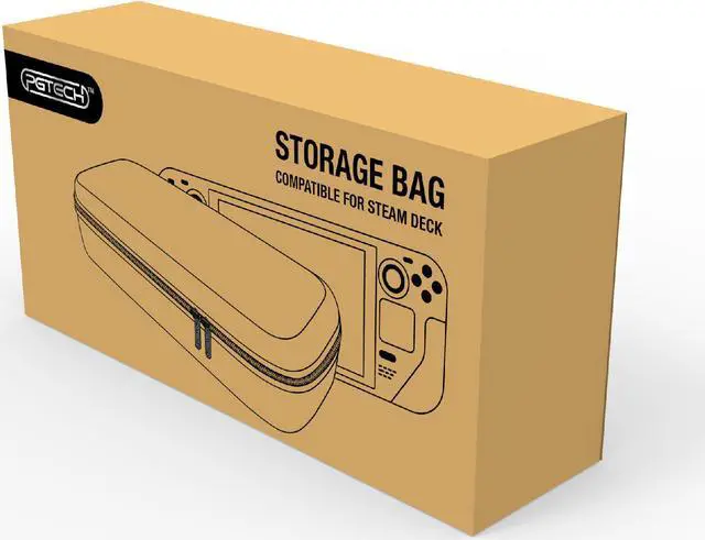Alt view image 7 of 7 - Hard EVA Dedicated Case for Steam DeckHandheld Game Console Carrying Case