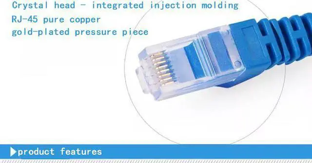 Alt view image 5 of 6 - CAT6 Patch Cable Cord 10GB Ethernet Internet Network Cable LAN RJ45 UTP for PC Computer PS4 Xbox One Modem Router RJ45 Computer Networking Cord Blue 13 Feet Blue(1-Pack) 7.87 ft.