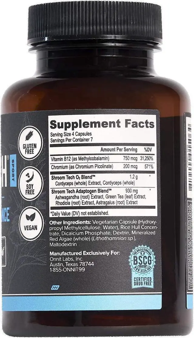 Alt view image 3 of 5 - ONNIT Shroom Tech Performance & Endurance 28ct Capsules