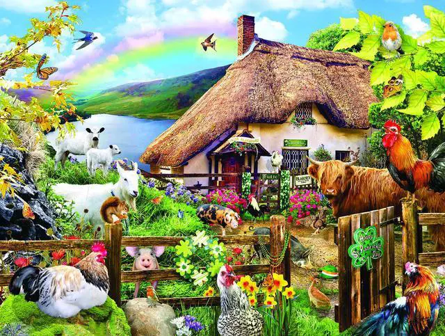 Alt view image 2 of 2 - Luck of The Irish 300 pc Jigsaw Puzzle by SunsOut
