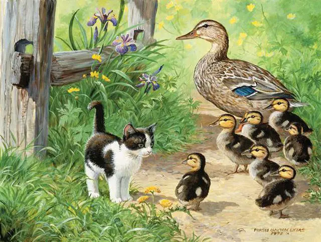 Main image of SunsOut Duck Inspector a 500-Piece Jigsaw Puzzle Inc.