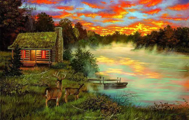 Main image of Couples Retreat 1000 pc Oversized Pieces Jigsaw Puzzle by SUNSOUT INC