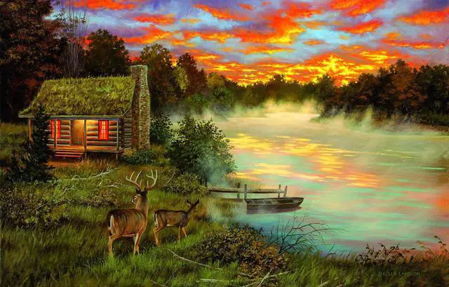 Alt view image 2 of 2 - Couples Retreat 1000 pc Oversized Pieces Jigsaw Puzzle by SUNSOUT INC
