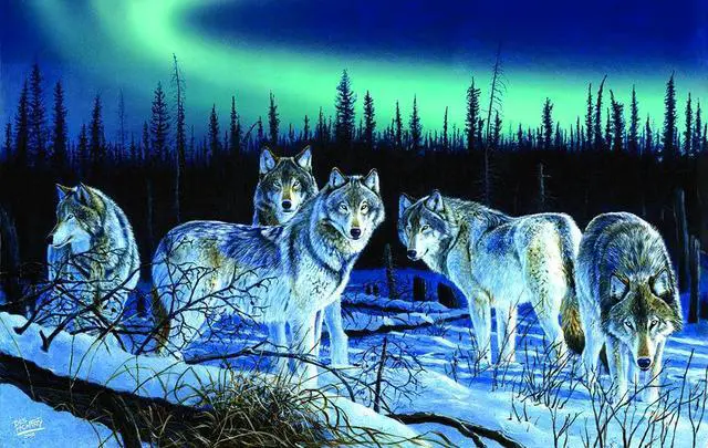 Alt view image 3 of 3 - Sunsout 2019 Hunters Light 550 Piece Snow Jigsaw Puzzle