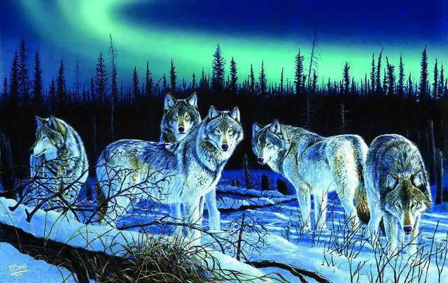 Main image of Sunsout 2019 Hunters Light 550 Piece Snow Jigsaw Puzzle