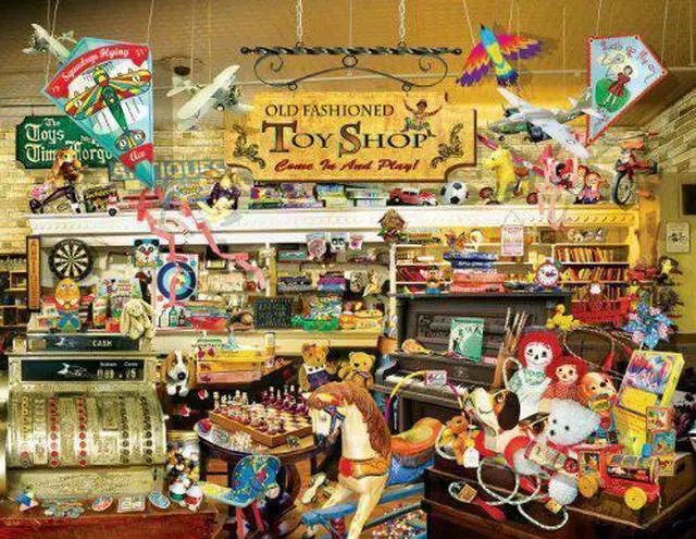 Alt view image 2 of 3 - 1000 Piece An Old Fashioned Toy Shop By Lori Schory Puzzle