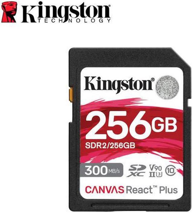 Alt view image 7 of 20 - Kingston Canvas React Plus 256GB Secure Digital Extended Capacity (SDXC) Flash Card Model SDR2/256GB