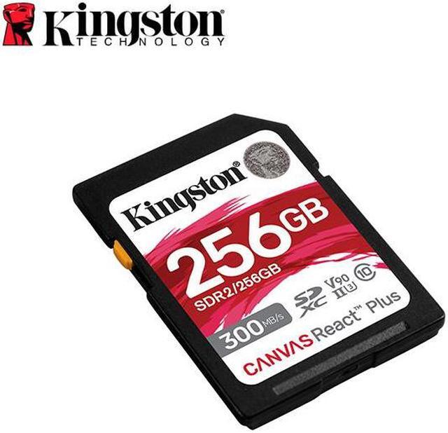 Alt view image 8 of 20 - Kingston Canvas React Plus 256GB Secure Digital Extended Capacity (SDXC) Flash Card Model SDR2/256GB