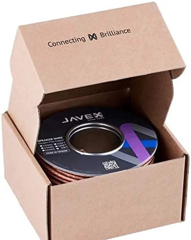 Alt view image 5 of 6 - 14-Gauge AWG JAVEX Speaker Wire OFC Oxygen-Free Copper 99.9% Cable for Hi-Fi Systems, Mixer, Amplifiers, AV receivers, Home Theater, Subwoofer, and Car Audio System, 50 FT