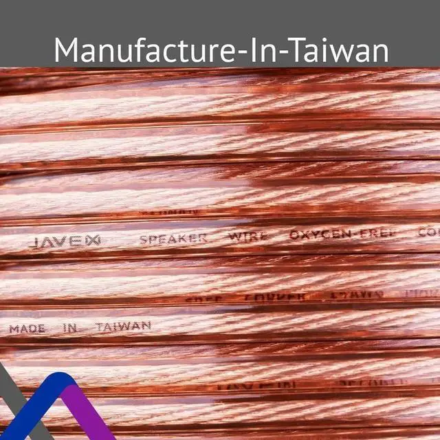 Alt view image 4 of 6 - 12-Gauge AWG JAVEX Speaker Wire OFC Oxygen-Free Copper 99.9% Cable for Hi-Fi Systems, Mixer, Amplifiers, AV receivers, Home Theater, Subwoofer, Soundbar, 100 FT