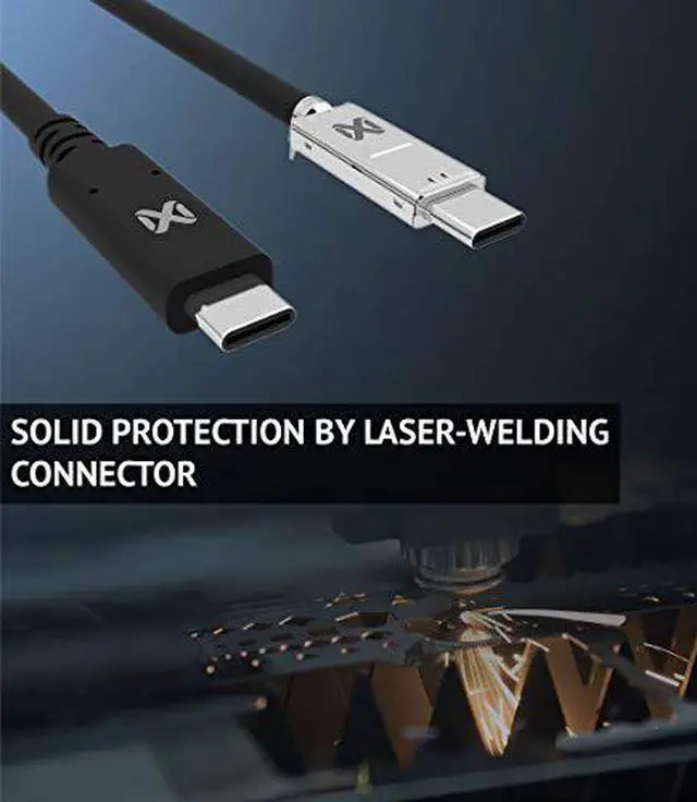 Alt view image 3 of 7 - JAVEX [1FT, 3 Pack] USB 3.1 Gen2 10Gpbs Type-C to A Cable, Cool Grey