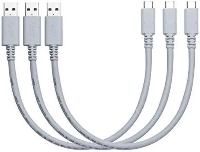 Main image of JAVEX [1FT, 3 Pack] USB 3.1 Gen2 10Gpbs Type-C to A Cable, Cool Grey