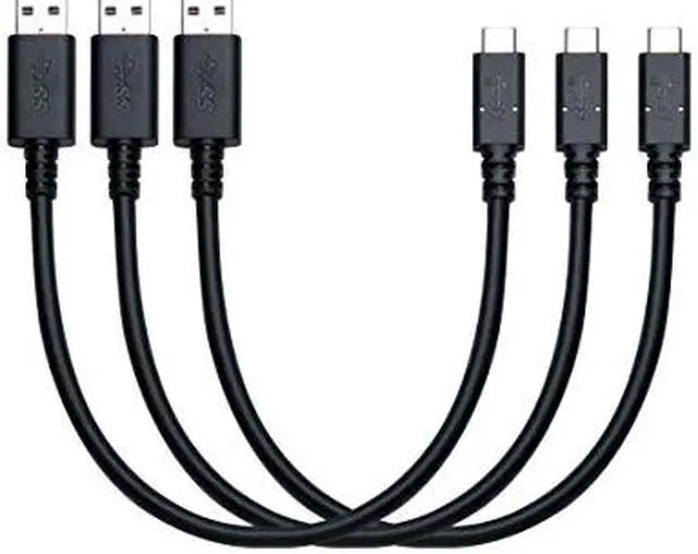 Main image of JAVEX [1FT, 3 Pack] USB 3.1 Gen2 10Gpbs Type-C to A Cable, Black