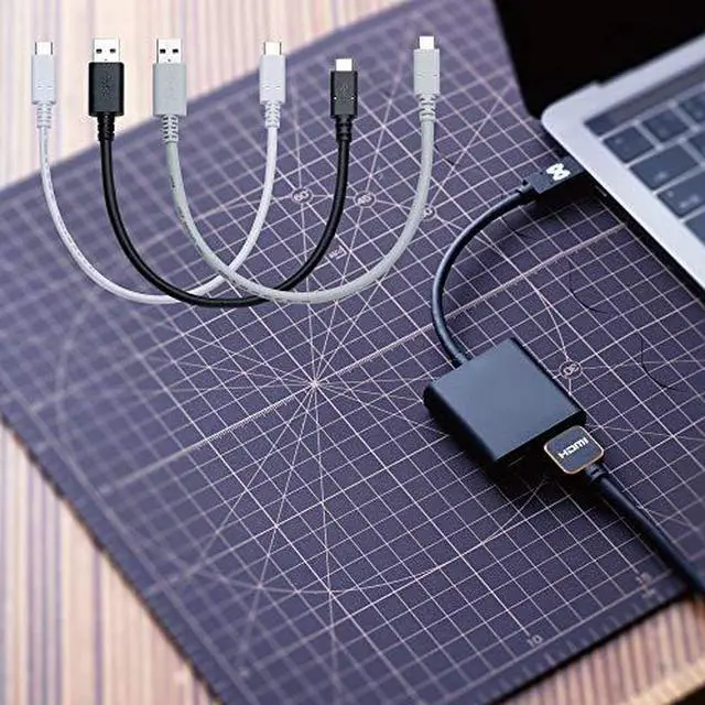 Alt view image 7 of 7 - JAVEX [1FT, 3 Pack] USB 3.1 Gen2 10Gpbs Type-C to A Cable, Cool Grey