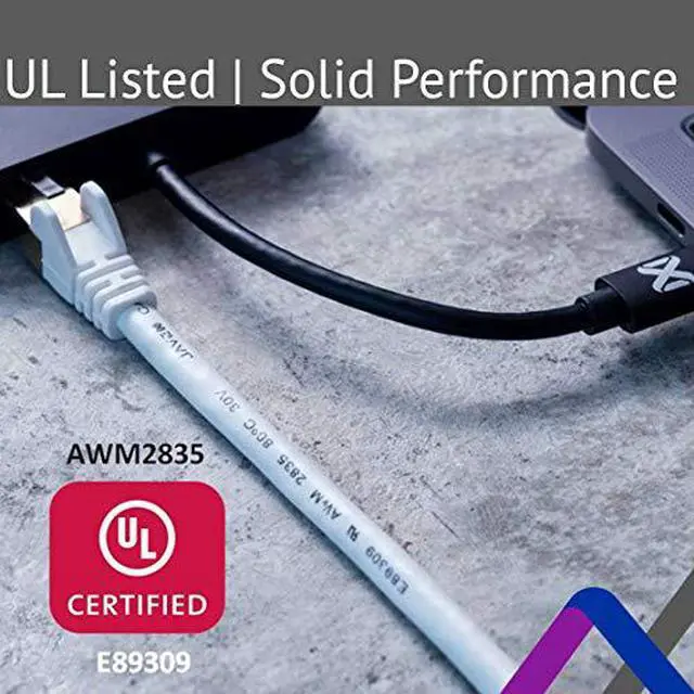 Alt view image 7 of 7 - CAT 6A / CAT 7 Ethernet JAVEX Patch Cable Network Internet Cord RJ45 Standard 600MHz 10Gbps UL Listed Jumper LAN for Modem Router, Game Console and Computer Switches 5 FT 6 Pack Black