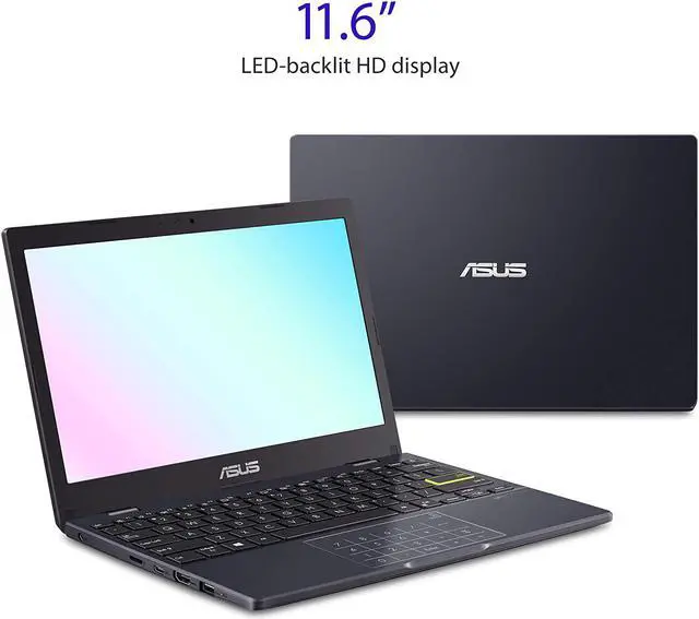 Alt view image 3 of 14 - ASUS Laptop L210 Ultra Thin Laptop, 11.6” HD Display, Intel Celeron N4020 Processor, 4GB RAM, 64GB Storage, NumberPad, Windows 10 Home in S Mode with One Year of Microsoft 365 Personal, L210MA-DB01