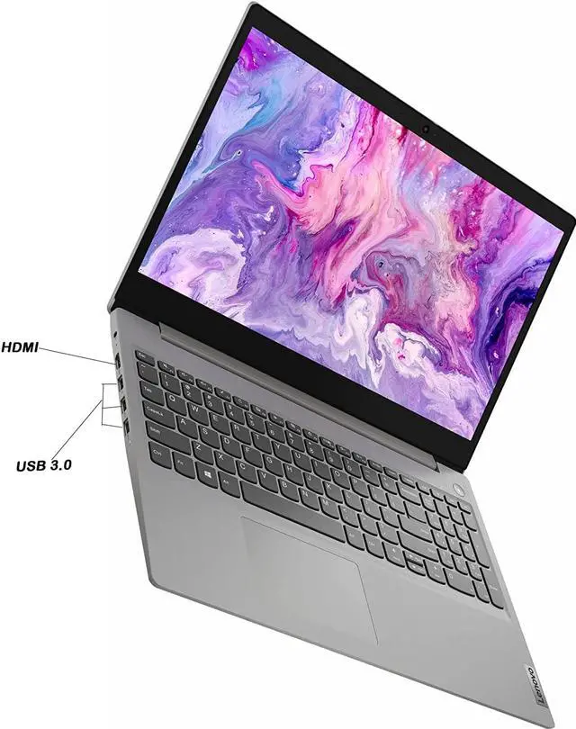 Alt view image 3 of 6 - Lenovo ideapad 3 15.6" Touchscreen Laptop, Intel Core i3-1115G4 (up to 4.1 GHz), 8GB DDR4 RAM, 512GB PCIe SSD, WiFi, Webcam, Card Reader, Windows 11 Home in S Mode, JAWFOAL HDMI Cable