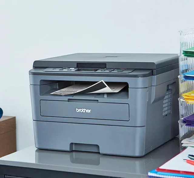 Alt view image 6 of 7 - Brother HL-L2390DW Compact Monochrome Laser Printer, Convenient Flatbed Copy & Scan, Wireless Printing, Duplex Two-Sided Printing, Bundle with JAWFOAL Printer Cable