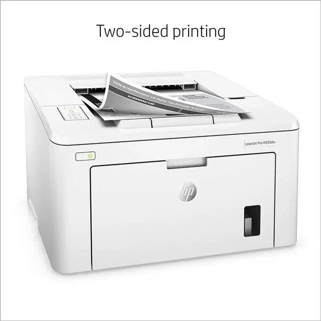 Alt view image 5 of 7 - HP Laserjet Pro M203dw Wireless Laser Printer, Auto 2-Sided Printing, LED Control Panel, Auto-On/Auto-Off Technology, Compatible with Alexa, JAWFOAL Printer Cable