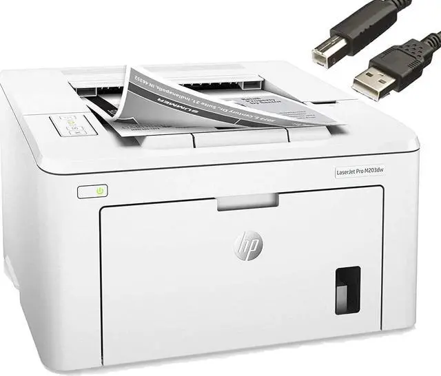 Main image of HP Laserjet Pro M203dw Wireless Laser Printer, Auto 2-Sided Printing, LED Control Panel, Auto-On/Auto-Off Technology, Compatible with Alexa, JAWFOAL Printer Cable