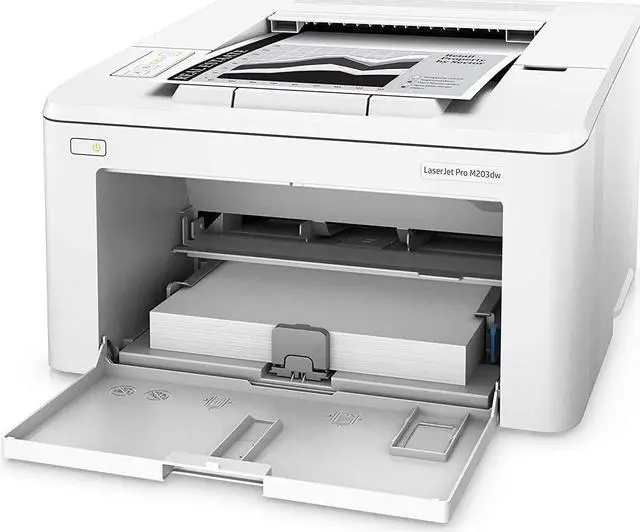 Alt view image 6 of 7 - HP Laserjet Pro M203dw Wireless Laser Printer, Auto 2-Sided Printing, LED Control Panel, Auto-On/Auto-Off Technology, Compatible with Alexa, JAWFOAL Printer Cable