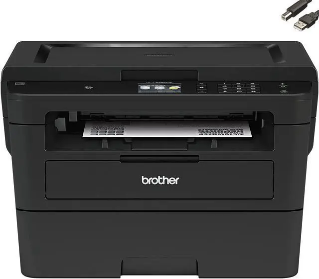 Main image of Brother HL-L2395DW All-in-One Monochrome Laserjet Printer with Wireless Printing, Automatic Duplex Printing, 2.7" Color Touchscreen Display, Speed 36ppm, 250-sheet Paper, Bundle JAWFOAL Printer Cable