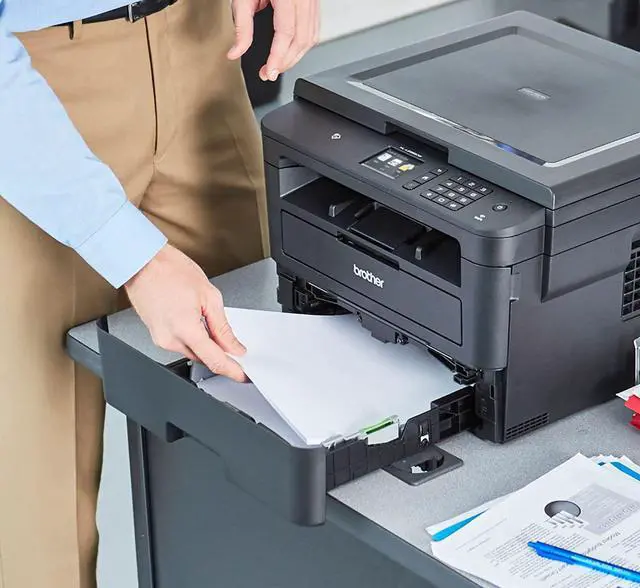 Alt view image 3 of 7 - Brother HL-L2395DW All-in-One Monochrome Laserjet Printer with Wireless Printing, Automatic Duplex Printing, 2.7" Color Touchscreen Display, Speed 36ppm, 250-sheet Paper, Bundle JAWFOAL Printer Cable