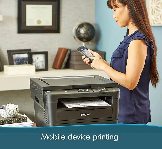 Alt view image 6 of 7 - Brother HL-L2395DW All-in-One Monochrome Laserjet Printer with Wireless Printing, Automatic Duplex Printing, 2.7" Color Touchscreen Display, Speed 36ppm, 250-sheet Paper, Bundle JAWFOAL Printer Cable