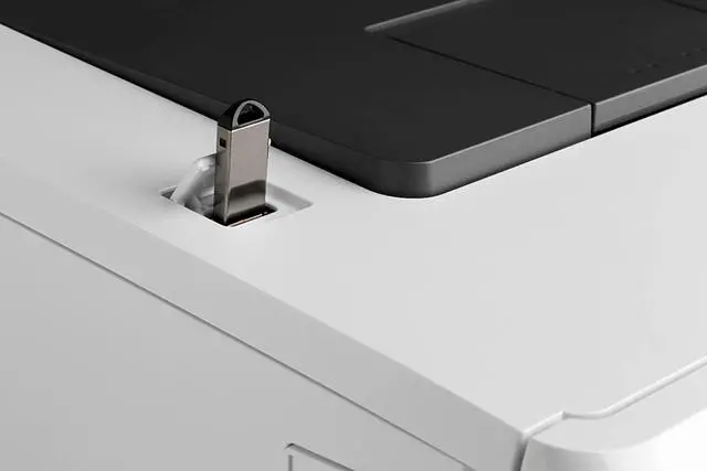 Alt view image 4 of 7 - HP Color Laserjet Pro M454dw Wireless Laser Printer, Double-Sided, Mobile Printing, 28 ppm, 250-Sheet, Built-in Wi-Fi, Security Features, JAWFOAL Printer Cable