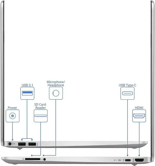 Alt view image 4 of 7 - HP 15.6 Inch FHD Laptop, IPS Touchscreen Display, 11th Gen Intel Core i7-1165G7, 12GB DDR4 RAM, 512GB PCIe SSD,  Intel Iris Xe Graphics, Wi-Fi, Windows 11, Cefesfy Accessories