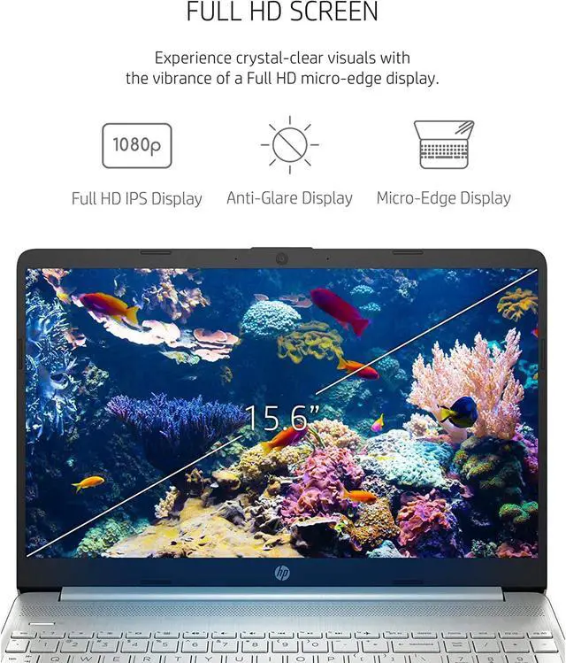 Alt view image 4 of 6 - HP 15.6" Touchscreen Laptop, 11th Generation Intel Core i5-1135G7 (4-Core, Up to 4.2 GHz, Beat i7-10710U), 16GB DDR4 RAM, 1TB SSD, Wi-Fi 5, Bluetooth 4.2, Webcam, Windows 11, Cefesfy