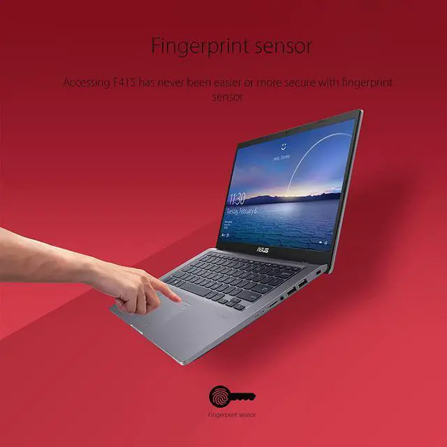 Alt view image 4 of 14 - ASUS VivoBook 14 Laptop Computer, 14 inch IPS FHD Display, Intel Core i3-1115G4 Processor(Beat i5-1035G4), 12GB DDR4, 512GB PCIe SSD, Fingerprint Reader, Wi-Fi, Windows 11 Home in S Mode, Cefesfy