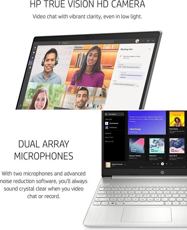 Alt view image 5 of 7 - HP 15 Laptop, 15.6" FHD Display, 11th Generation Intel Core i5-1135G7(Beats i7-1065G7), Intel Iris Xe Graphics, 32GB RAM, 1TB SSD, Wi-Fi 6, Bluetooth, Windows 11 Home, Silver, Cefesfy Accessory