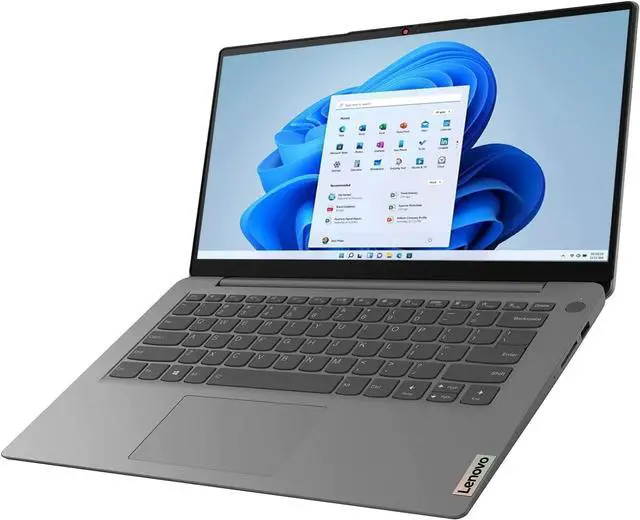 Alt view image 3 of 7 - Lenovo IdeaPad 3 Laptop, 14.0 Inch FHD Display, Intel Core i7-1165G7 Processor, 12GB RAM, 512GB SSD, Intel Iris X Graphics, Bluetooth, Wi-Fi 6, Fingerprint Reader, Windows 11 Home, Arctic Grey, Cefesf
