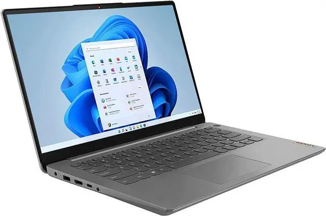 Alt view image 2 of 7 - Lenovo IdeaPad 3 Laptop, 14.0 Inch FHD Display, Intel Core i7-1165G7 Processor, 12GB RAM, 512GB SSD, Intel Iris X Graphics, Bluetooth, Wi-Fi 6, Fingerprint Reader, Windows 11 Home, Arctic Grey, Cefesf