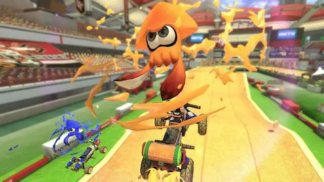 Alt view image 6 of 7 - Nintendo Switch Mario Kart 8 Deluxe Bundle,  Neon Blue/Neon Red Joy-Con, 3 Month Nintendo Switch Online Individual Membership, Bundle with Cefesfy 32GB Micro SD Card