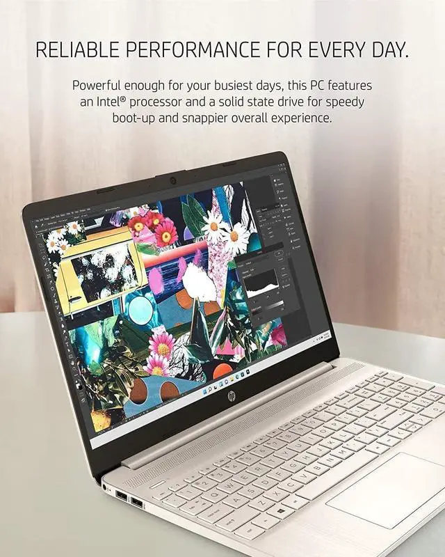 Alt view image 5 of 6 - HP 2022 Newest 15.6" FHD Display Laptop, Intel Core i5-1135G7 up to 4.2GHz (Beats i7-1065G7), 8GB RAM, 256GB SSD, Intel Iris Xe Graphics, Webcam, Wi-Fi, Bluetooth, Windows 11 Home S Model