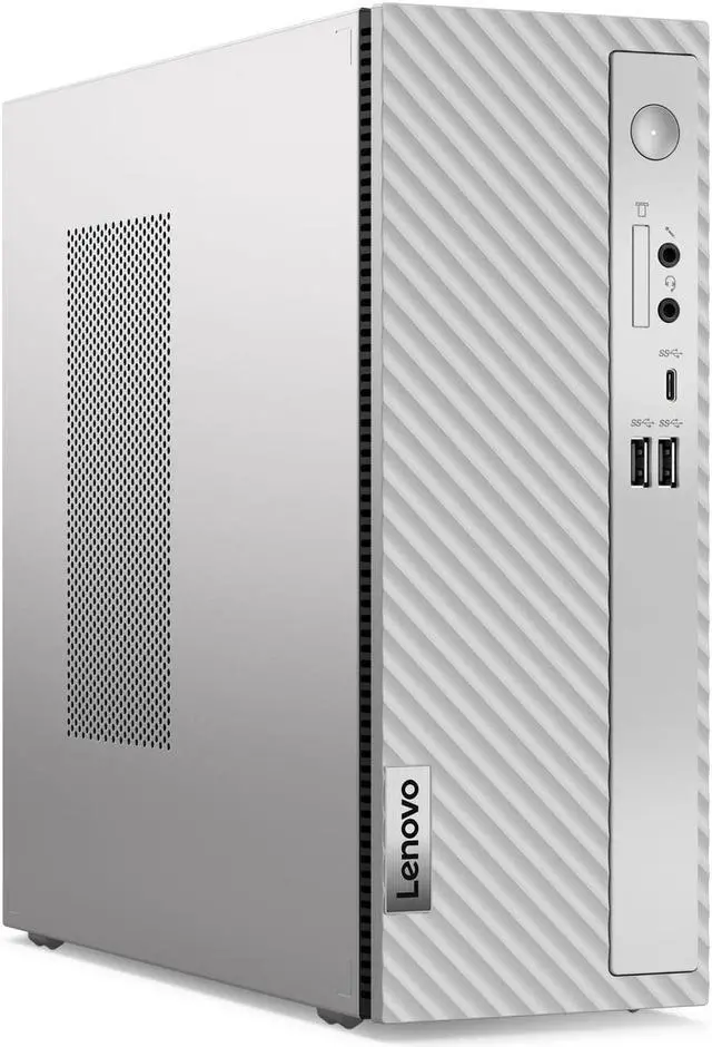 Alt view image 2 of 7 - Lenovo IdeaCentre 3 Desktop PC, 12th Gen Intel Core i5-12400 Processor, 24GB RAM, 1TB SSD, 1TB HDD, Wi-Fi 6, Intel UHD Graphics 730, Windows 11 Home, Cloud Grey, Cefesfy Accessory