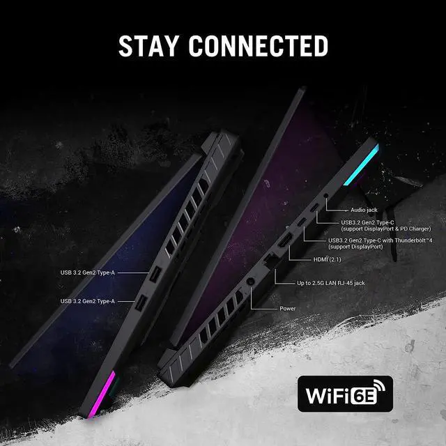 Alt view image 6 of 7 - ASUS ROG Strix G16 Gaming Laptop, 16" 165Hz Display, Intel Core i7-13650HX Processor (14 core), NVIDIA GeForce RTX 4060, 16GB DDR5 RAM, 1TB SSD, Wi-Fi 6E, Backlit Keyboard, Windows 11 Home