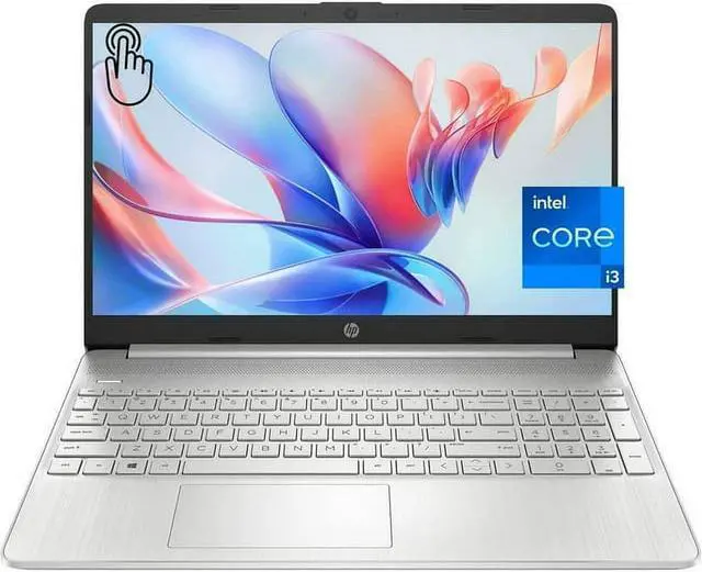 Main image of HP Business Laptop, 15.6" HD Touchscreen Display, Intel Core i3-1115G4, 12GB RAM, 512GB SSD, Intel UHD Graphics, Windows 11 Home in S Mode, Bundle With Cefesfy USB Hub