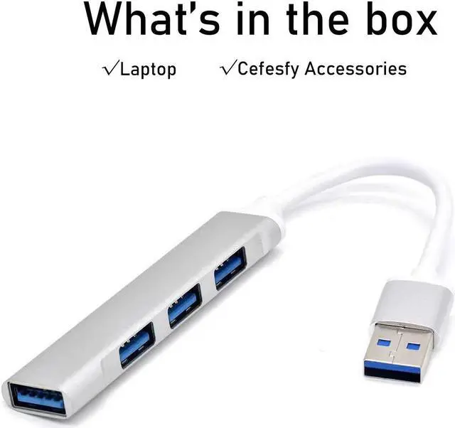 Alt view image 7 of 7 - HP Business Laptop, 15.6" HD Touchscreen Display, Intel Core i3-1115G4, 12GB RAM, 512GB SSD, Intel UHD Graphics, Windows 11 Home in S Mode, Bundle With Cefesfy USB Hub