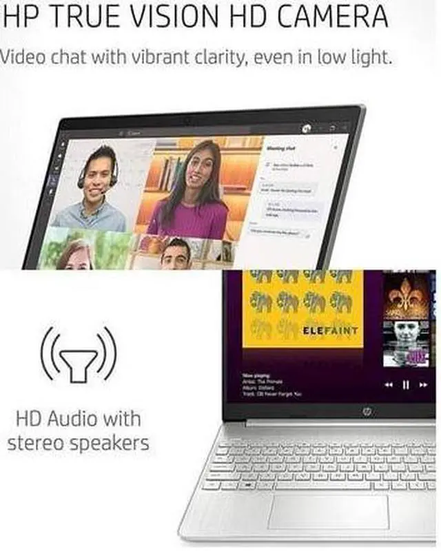 Alt view image 3 of 13 - HP Laptop Touchscreen Computer, 15.6" FHD IPS Display, Intel Core i7-1255U, 16GB RAM, 1TB SSD, Intel Iris Xe Graphics, Media Card Reader, Windows 11 Home in S Mode, Bundle With Cefesfy USB Hub