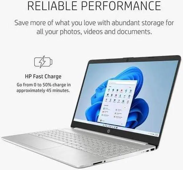 Alt view image 2 of 7 - HP Laptop Touchscreen, 15.6" HD Display, Intel Core i3-1215U Processor, 16GB RAM, 1TB SSD, Intel UHD Graphics, Wi-Fi, Media Card Reader, Windows 11 Home, Bundle With Cefesfy USB Hub