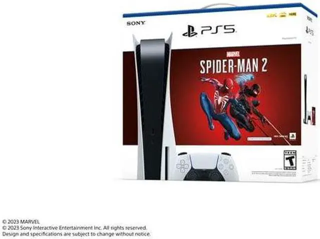 Alt view image 2 of 6 - Playstation 5 Disc Console - Marvel's Spider-Man 2 Bundle