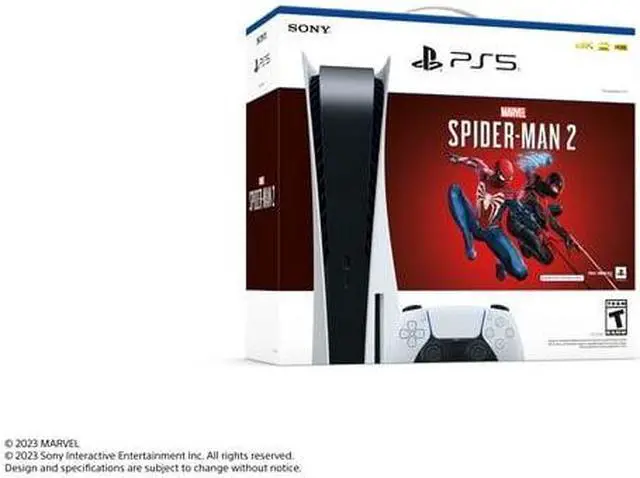 Alt view image 3 of 6 - Playstation 5 Disc Console - Marvel's Spider-Man 2 Bundle